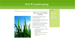 Desktop Screenshot of m-rlandscaping.com