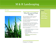 Tablet Screenshot of m-rlandscaping.com